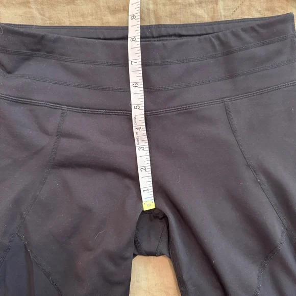 Athleta Black Mesh Crop Leggings Size Small - Picture 6 of 8